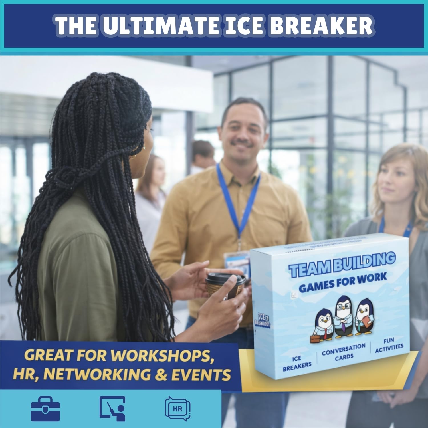 Ice Breakout team-building gift pack strengthens culture and meaningful conversations.
