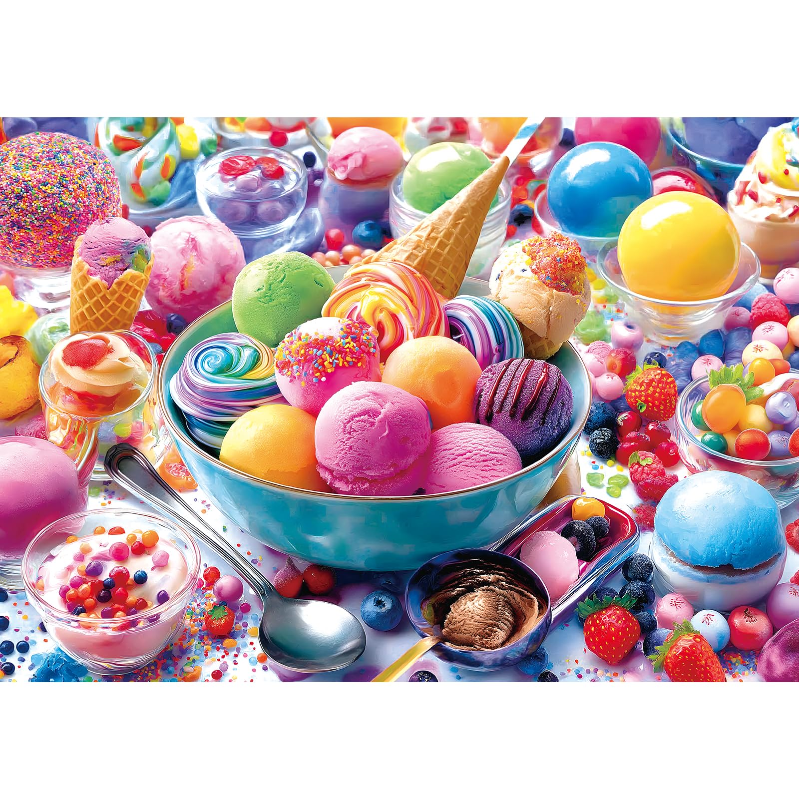 MINIWAN ice cream sweets puzzle highlights vibrant desserts for relaxing focus