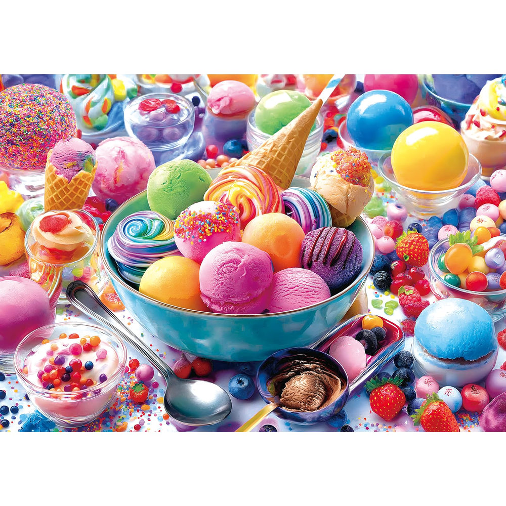 MINIWAN ice cream sweets puzzle highlights vibrant desserts for relaxing focus