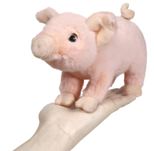 Ice King Bear little piggy stuffed animal, 7 inch plush for kids' cuddling.