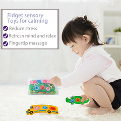 Iceacrin 7 Pcs Fidget Popper compact model fits bags and pockets.