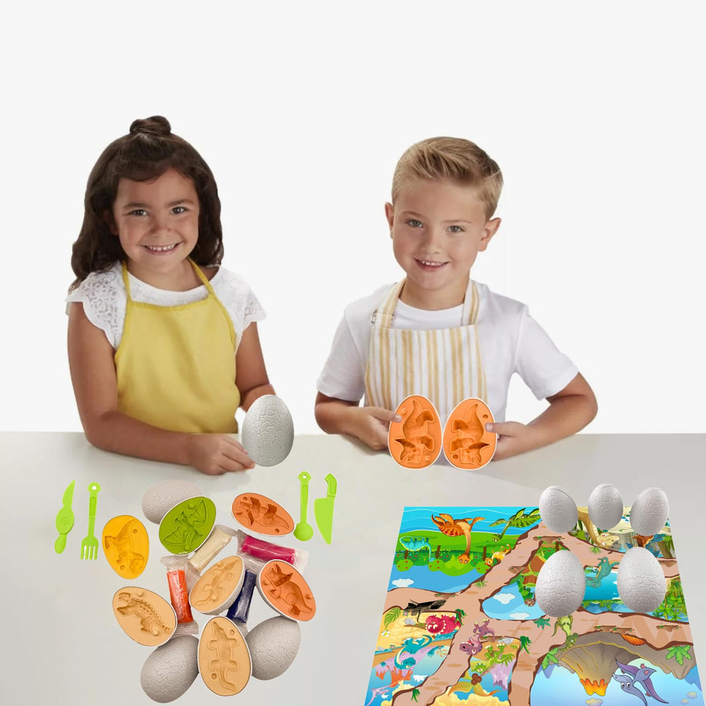 Iceacrin 12-color playdough packs spark color recognition and creative dinosaurs.