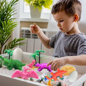 Iceacrin prefilled dinosaur eggs enable easy setup and instant playtime.