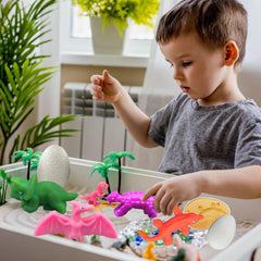 Iceacrin prefilled dinosaur eggs enable easy setup and instant playtime.