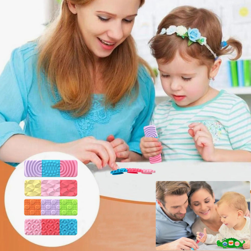 Iceacrin sensory strip finger rub promotes calm and focus.
