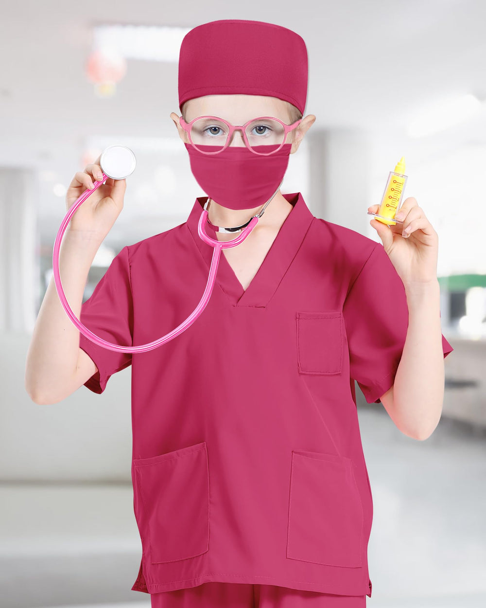 ICECUTE mask accessory completes the doctor look for safe, fun pretend play