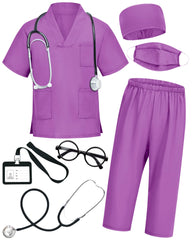 ICECUTE doctor costume top for kids boosts imaginative role-play and confidence.