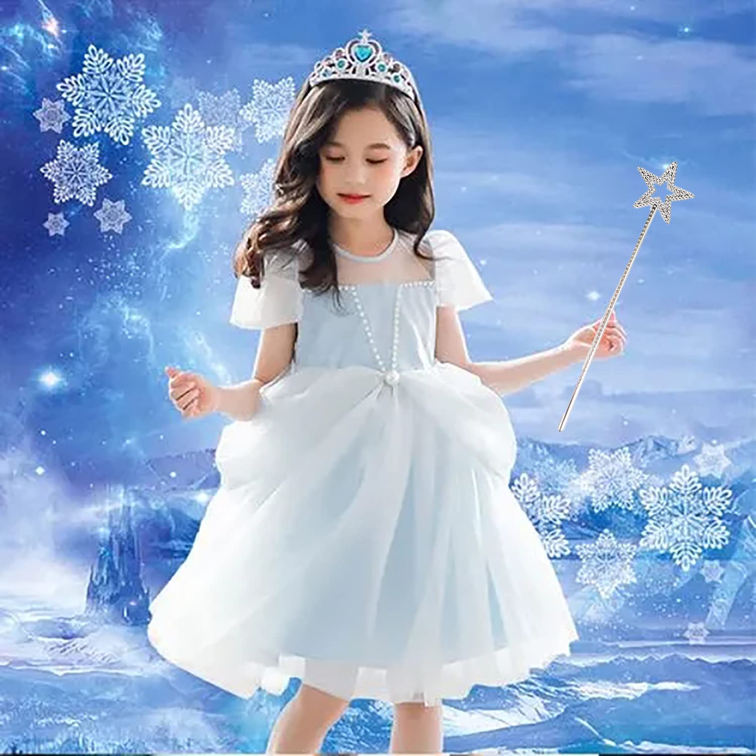 ICEYLI Holiday Wand in silver for Christmas decorations and festive photos.