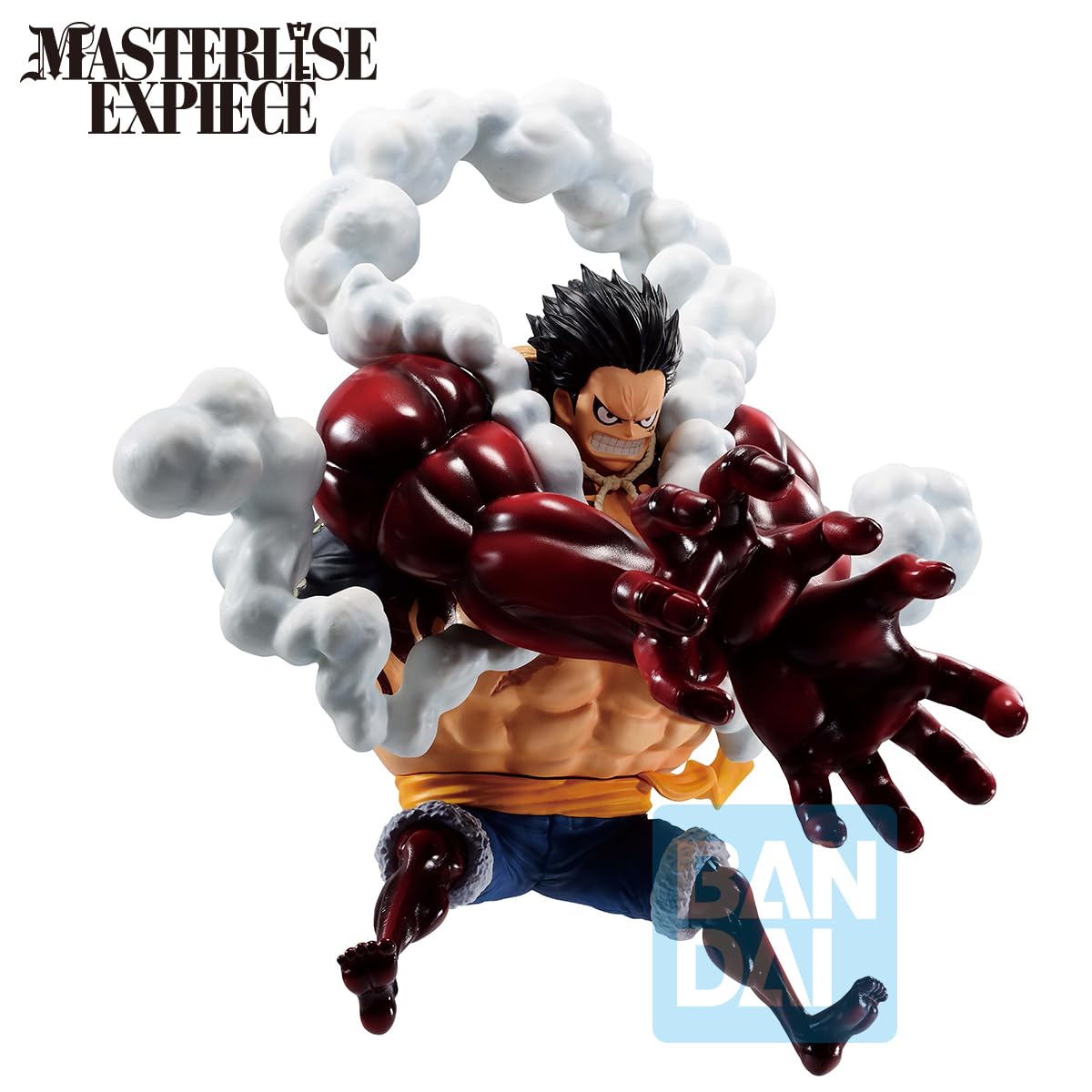 Ichibansho Figure Monkey D. Luffy Gear 4 box confirms authentic licensing and packaging