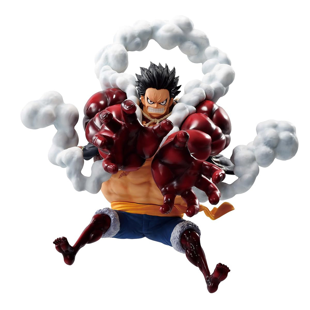 Ichibansho Figure Monkey D. Luffy Gear 4 pose enhances shelf display with dynamic action