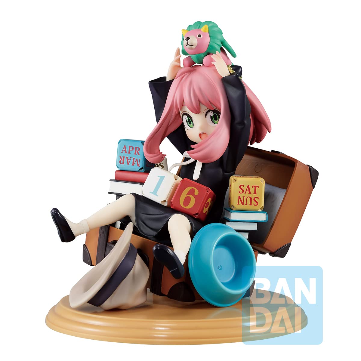 Ichibansho Spy x Family Anya Forger figure in a recognizable pose for shelf display.