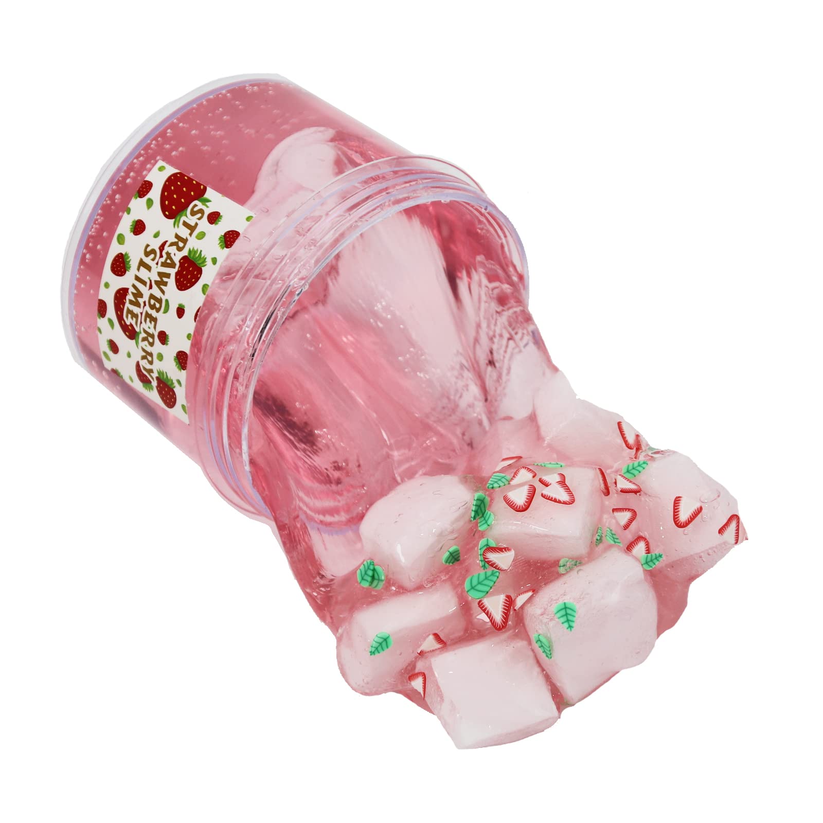 ICHICHI Pink Glimmer Clear Slime 200ml kit offers vibrant color and versatile crafting fun.