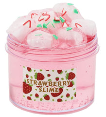 ICHICHI Strawberry Crunchy Slime bottle showing pink texture for tactile play and focus.