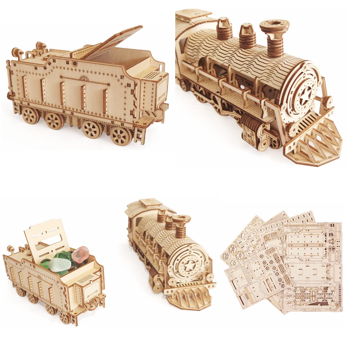 i-CHONY steam train puzzle gift packaging ready for occasions