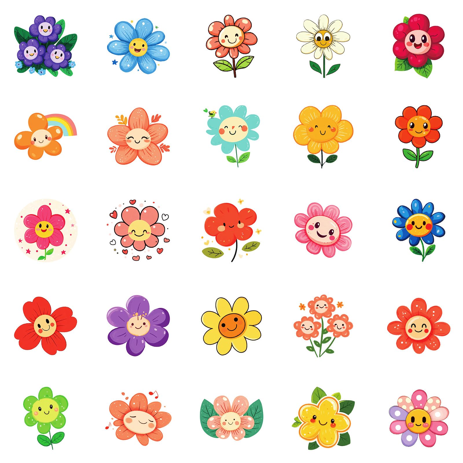 Icicrim Smile Flower sticker on a notebook adds personality and easy removal.