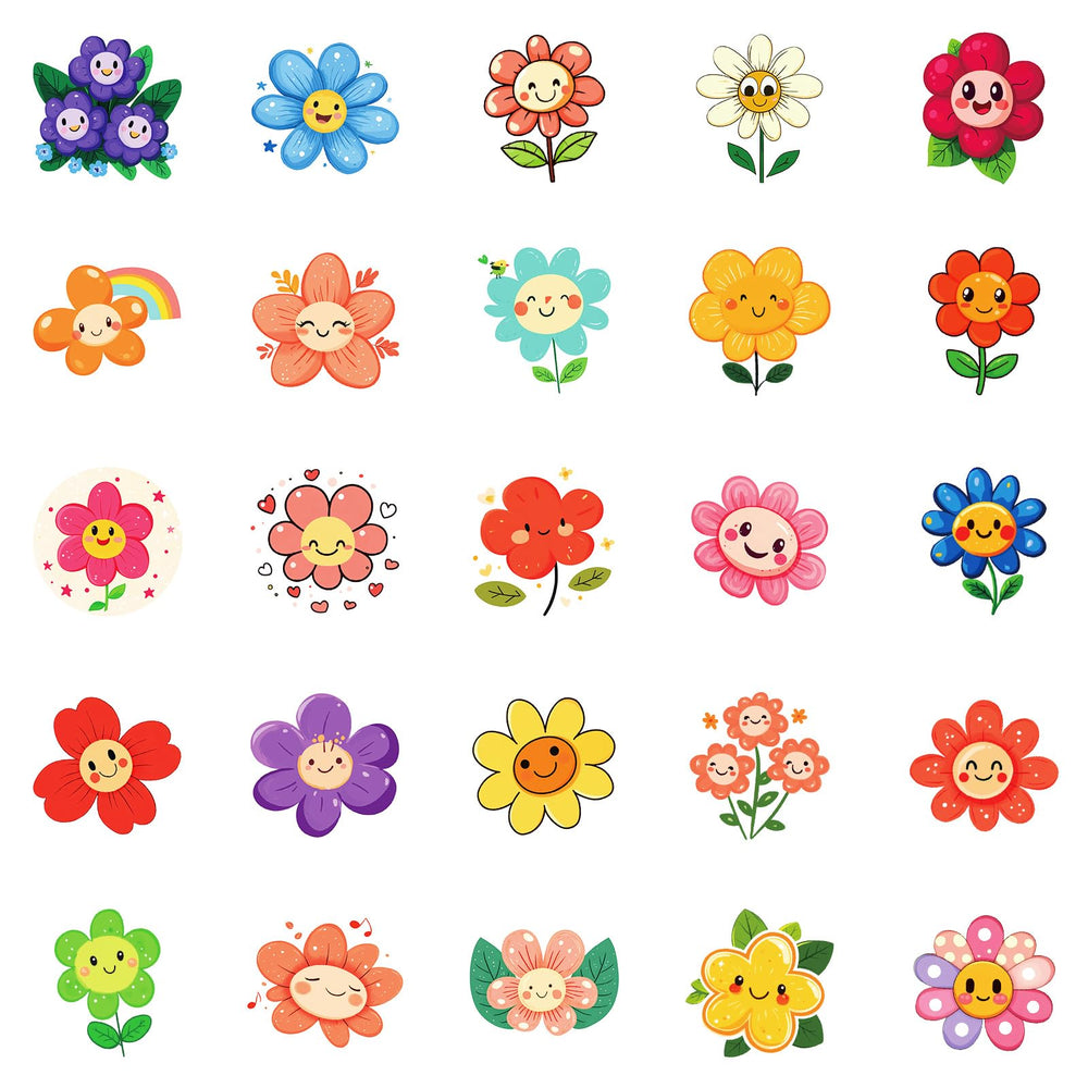 Icicrim Smile Flower sticker on a notebook adds personality and easy removal.