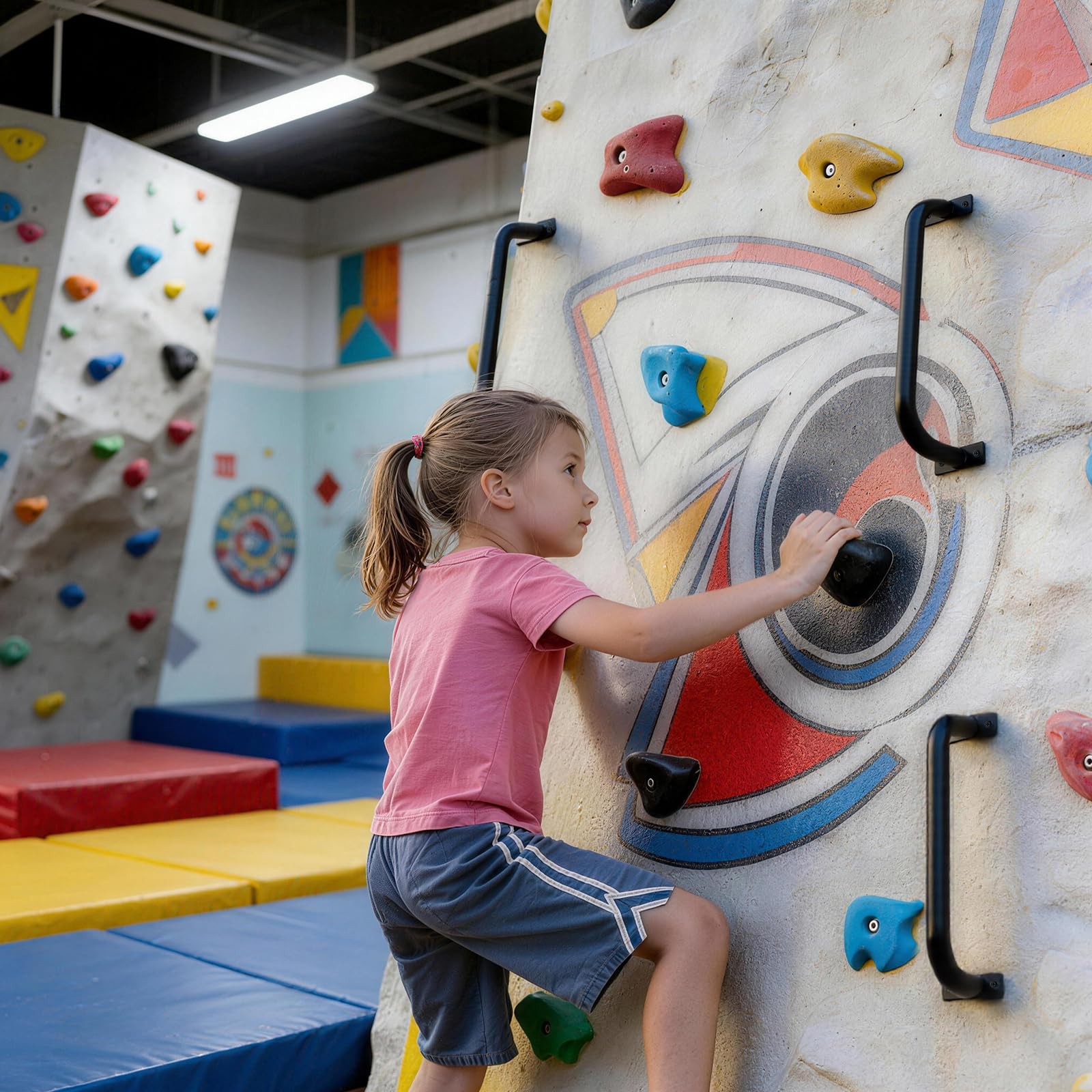 ICokin 6-pcs metal handles supporting loads over 300 lbs for sturdy play.