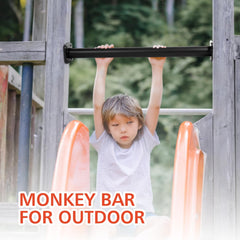 ICokin kid and adult climbing action promotes safe outdoor activity.
