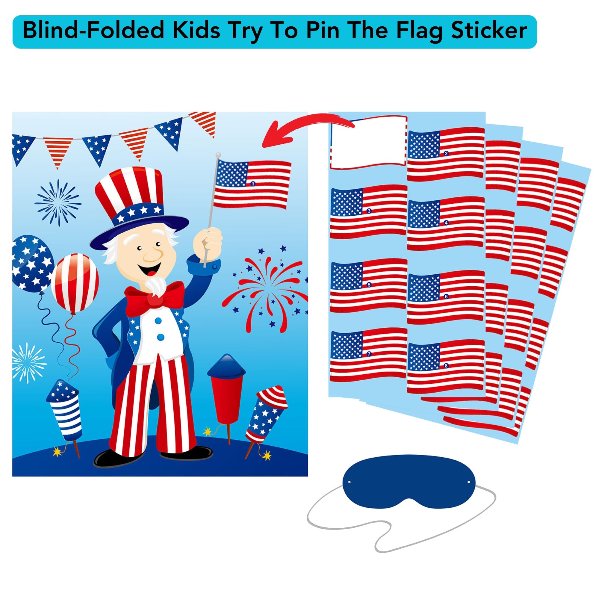 Iconikal bright patriotic designs for engaging Independence Day celebrations.