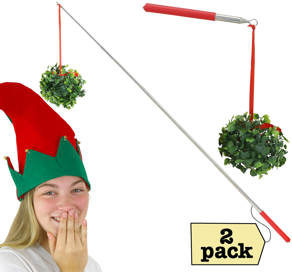 Iconikal mistletoe stick with comfortable grip handle for easy posing.
