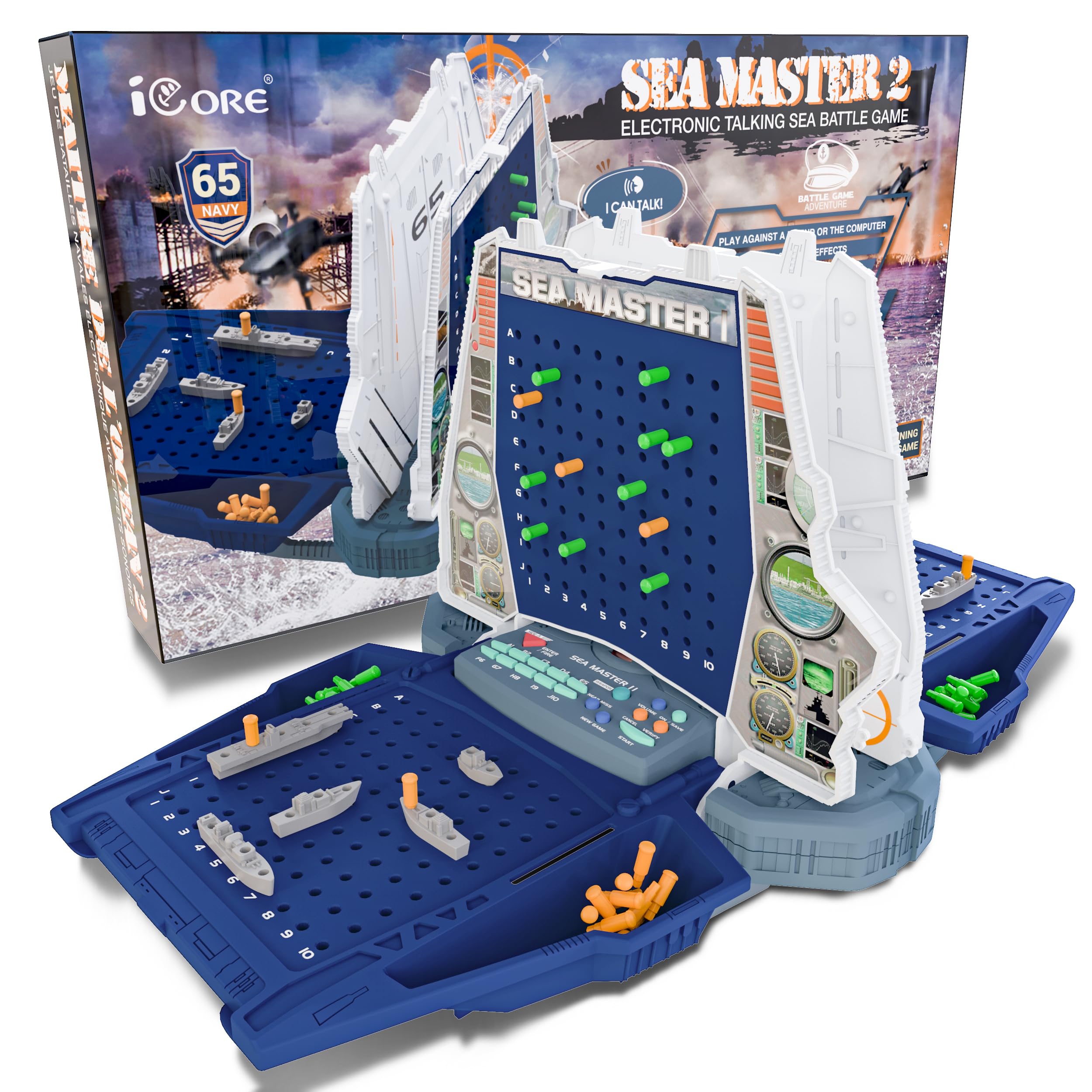iCore Electronic Battle Game setup shows quick, family-friendly setup and table play