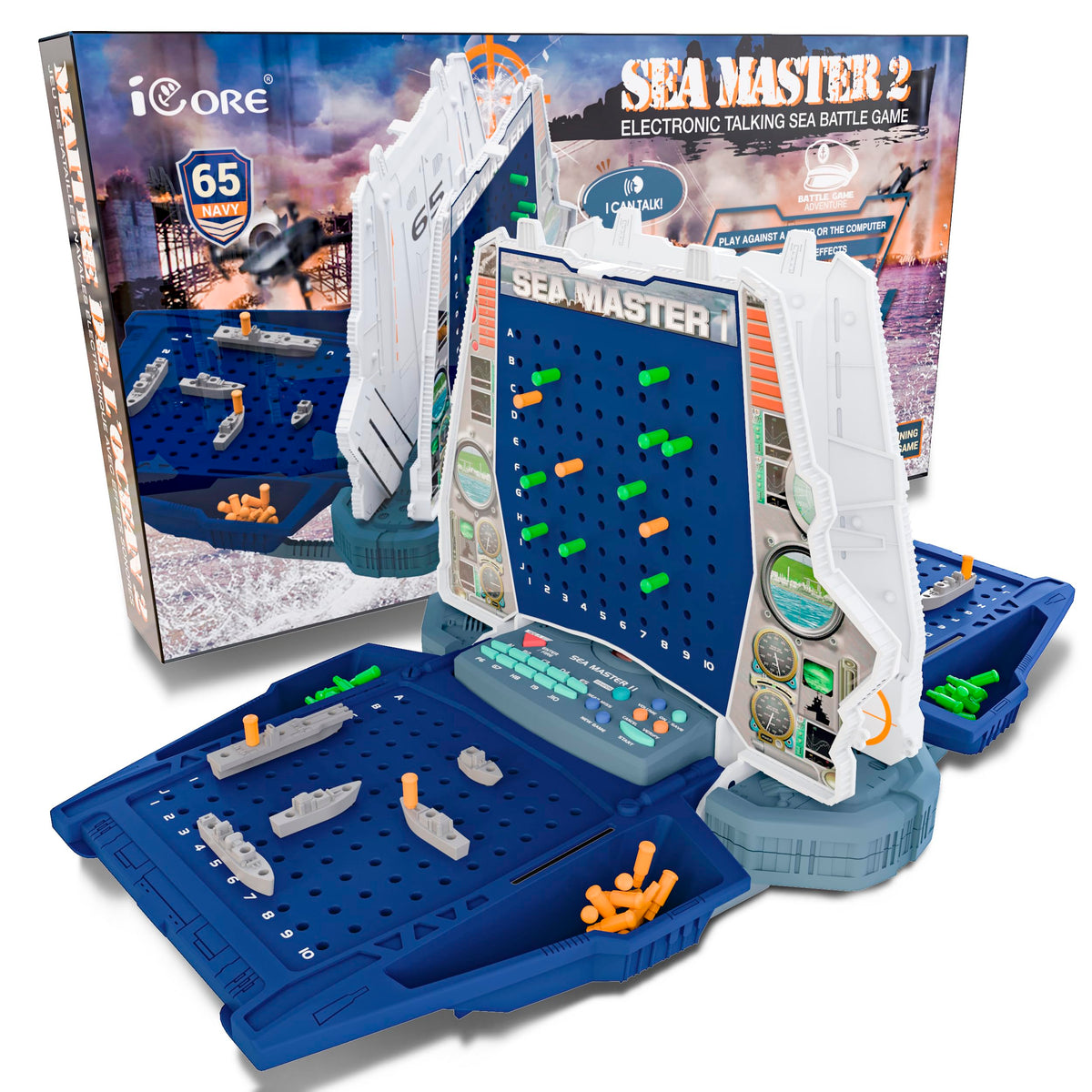 iCore Electronic Battle Game setup shows quick, family-friendly setup and table play