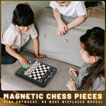 iCore Electronic Chess Set Pro Black save and review feature to track progress
