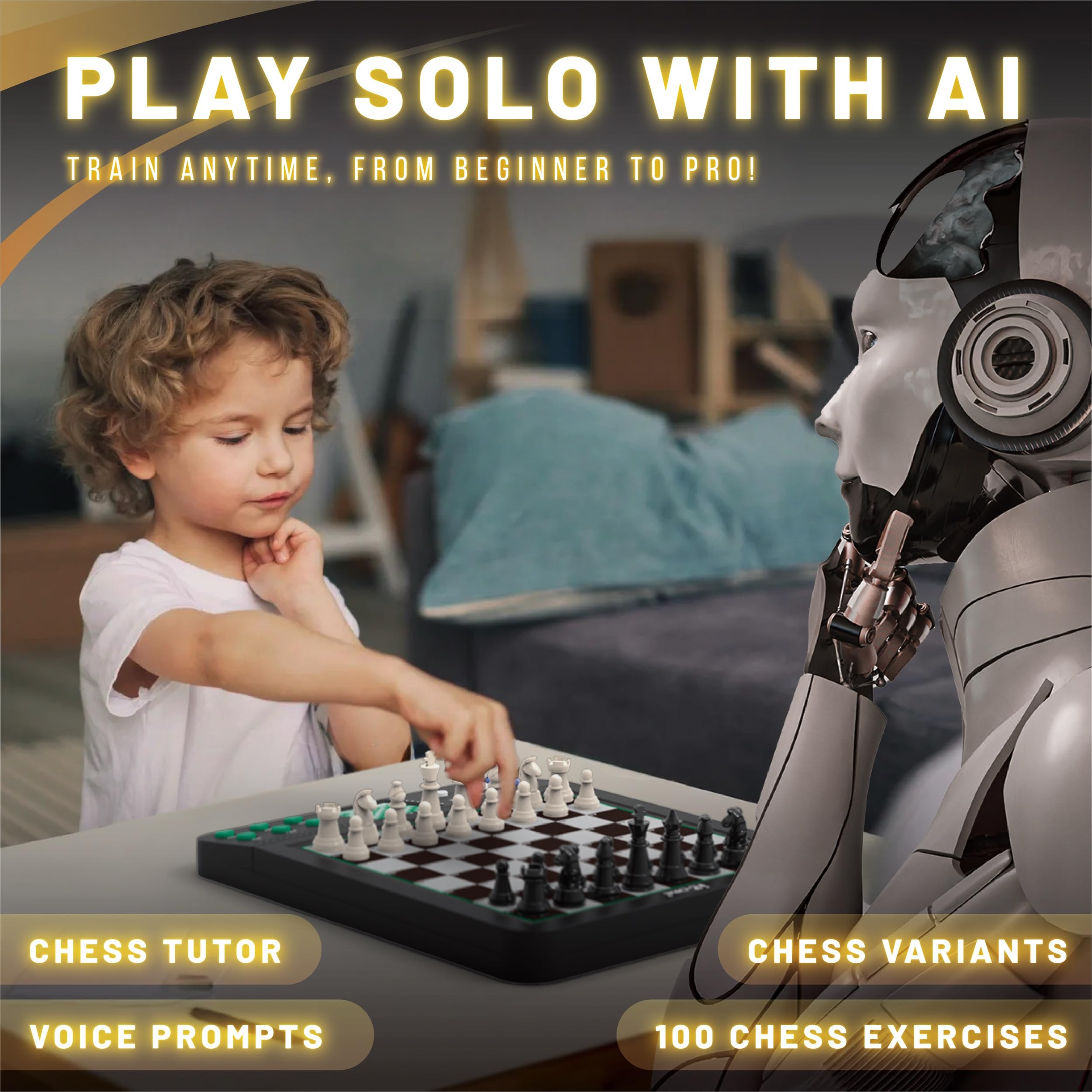 iCore Electronic Chess Set Pro Black teaching exercises preview for structured training