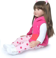 iCradle 24in reborn doll dress options for easy styling.