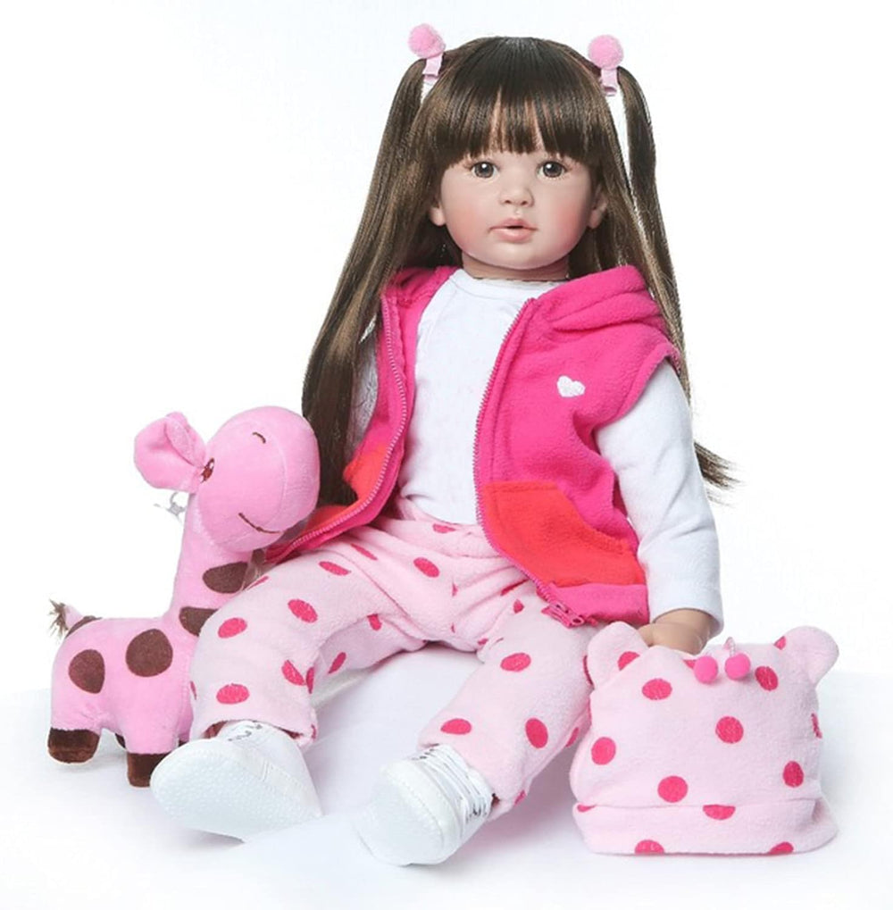 iCradle 24in reborn doll face detail for realistic presentation.