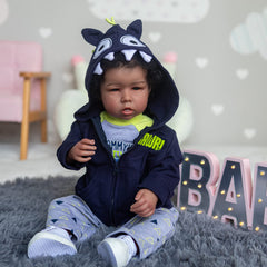 iCradle Reborn Boy Doll face details including nuanced features