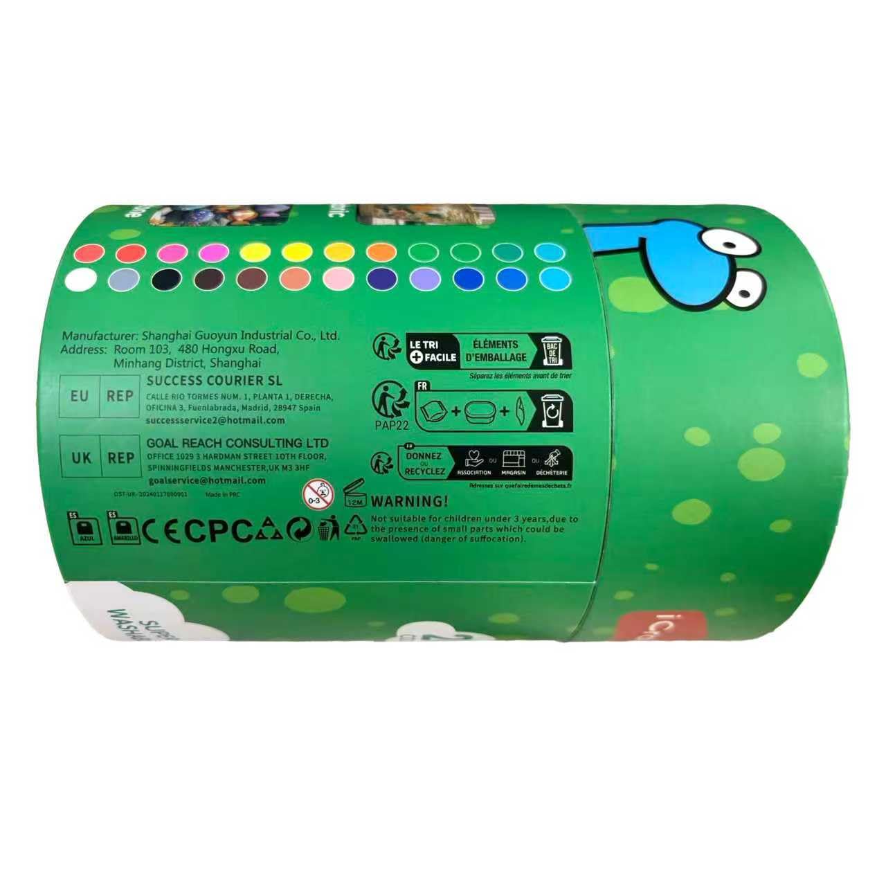 iCrayon ergonomic grip design helps little hands control coloring with ease.