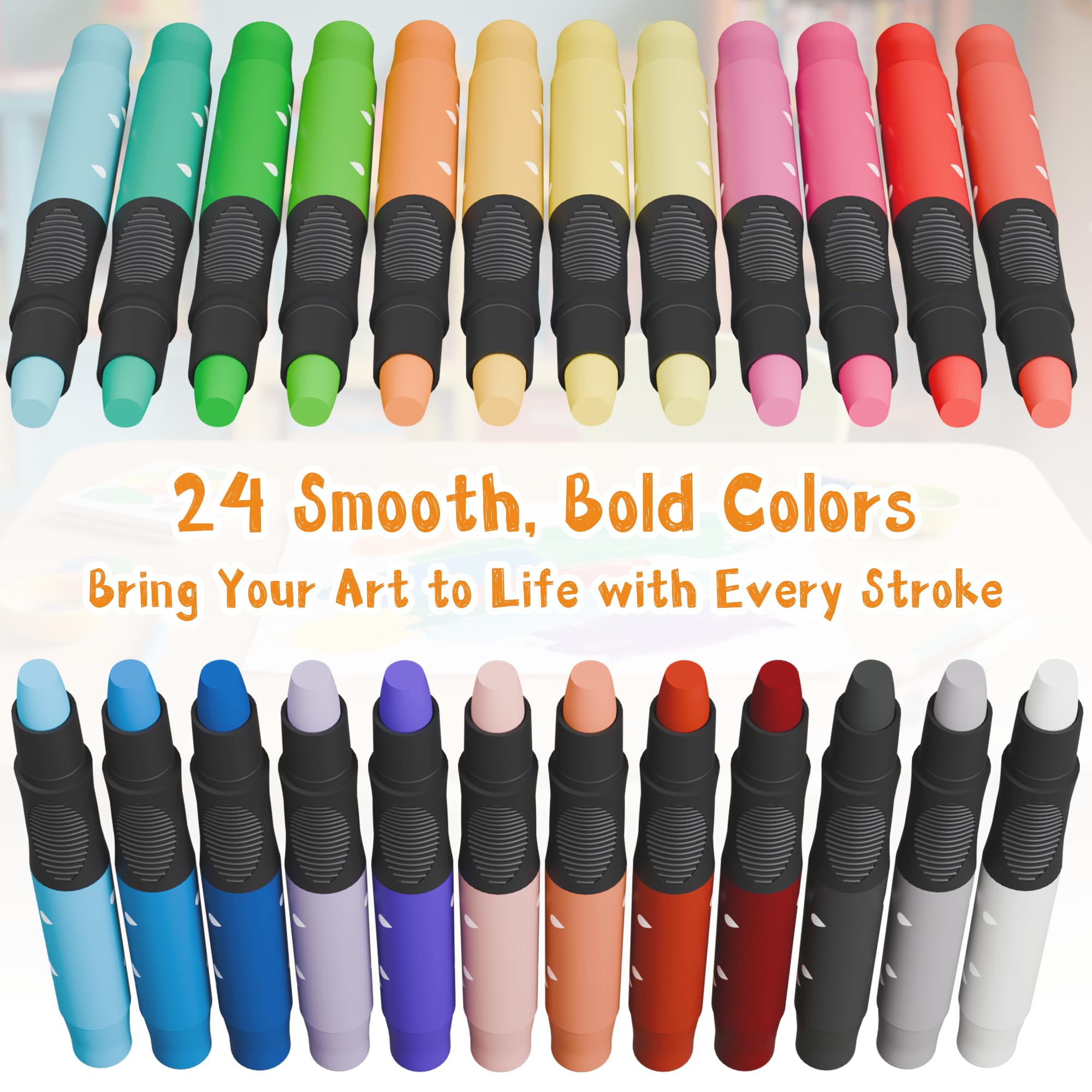 iCrayon washable design makes cleanup simple after any art session.