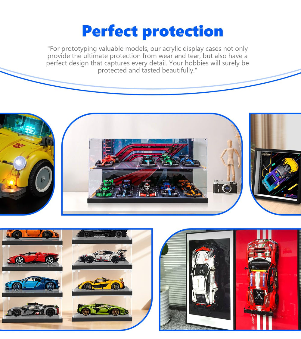 iCUANUTY laser-cut acrylic shell provides a smooth, burr-free showcase.