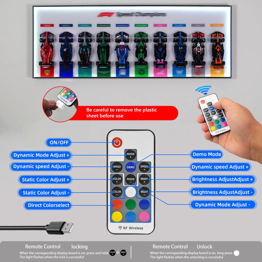 iCUANUTY wall-mount RGB LED enables space-saving wall display.