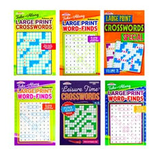 Idea Liftoff digest wordfind 5x8 provides portable brain teasers for travel.