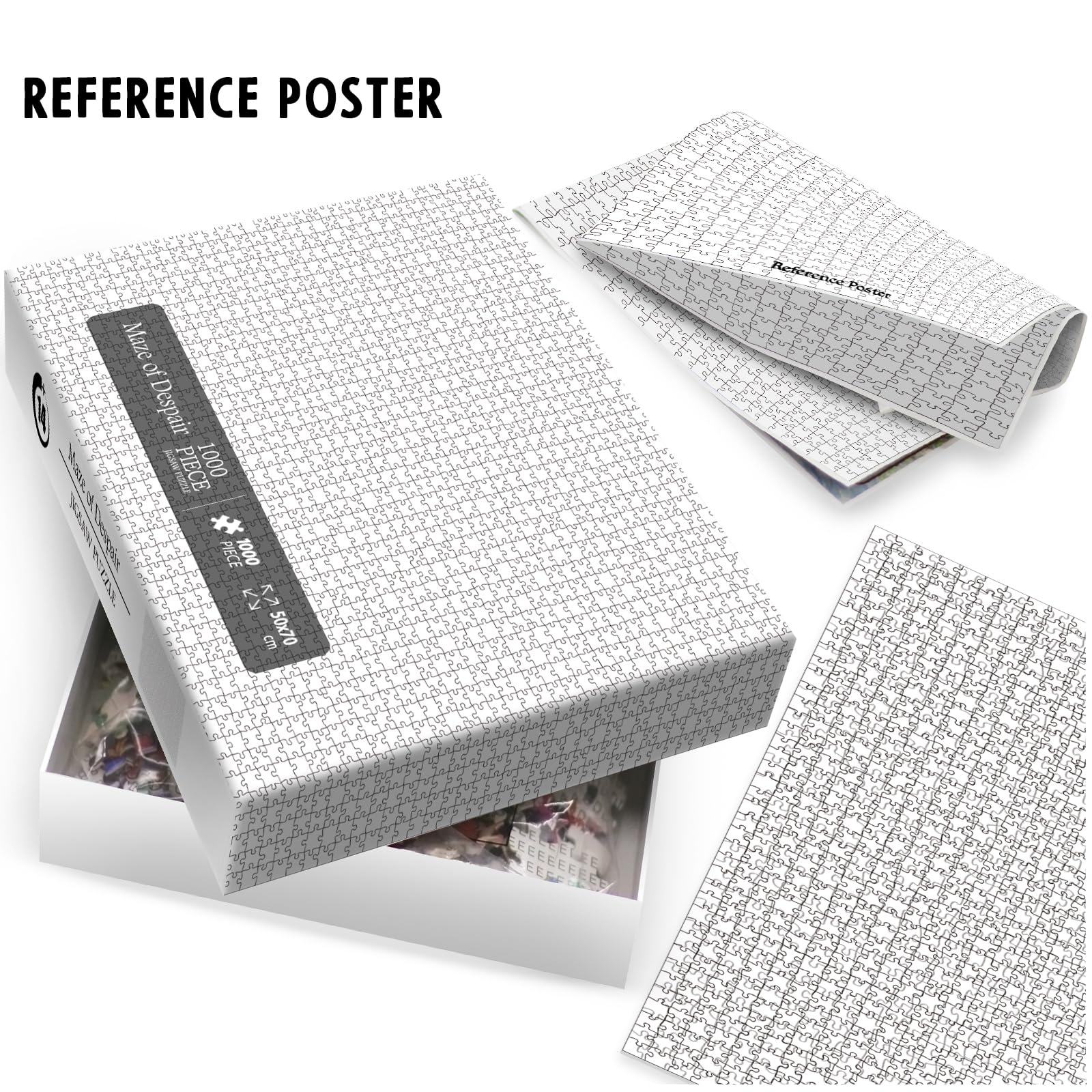 IdeaBazar all-white maze design enhances concentration and resilience during puzzling sessions.