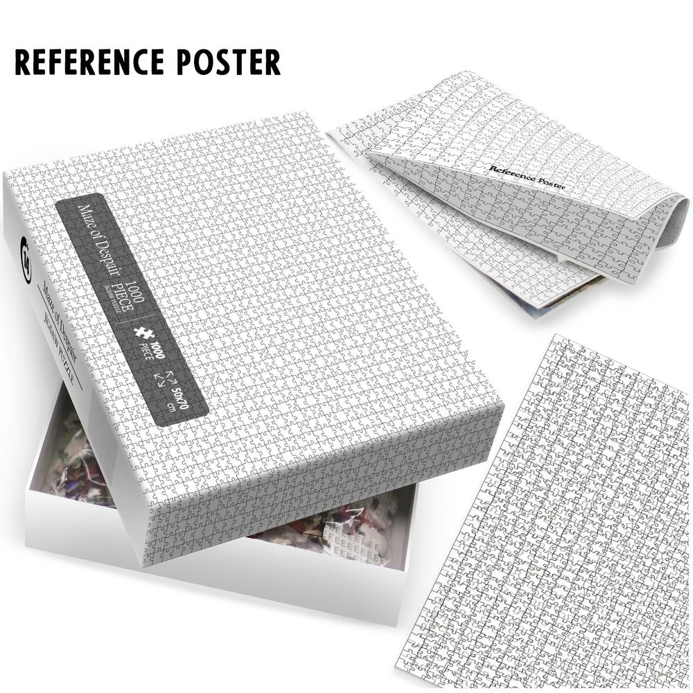 IdeaBazar all-white maze design enhances concentration and resilience during puzzling sessions.