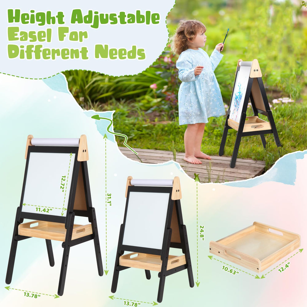 IDEA FAMILY 3-in-1 easel height adjustable for growing kids