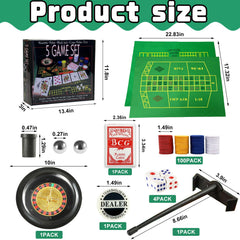 IIDEA 100 casino-style chips for authentic betting action at home
