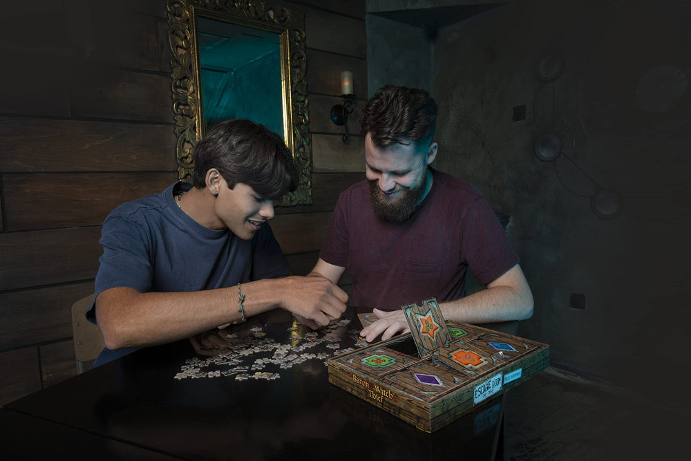 Identity Games prison puzzle doors highlight progressing puzzle flow.