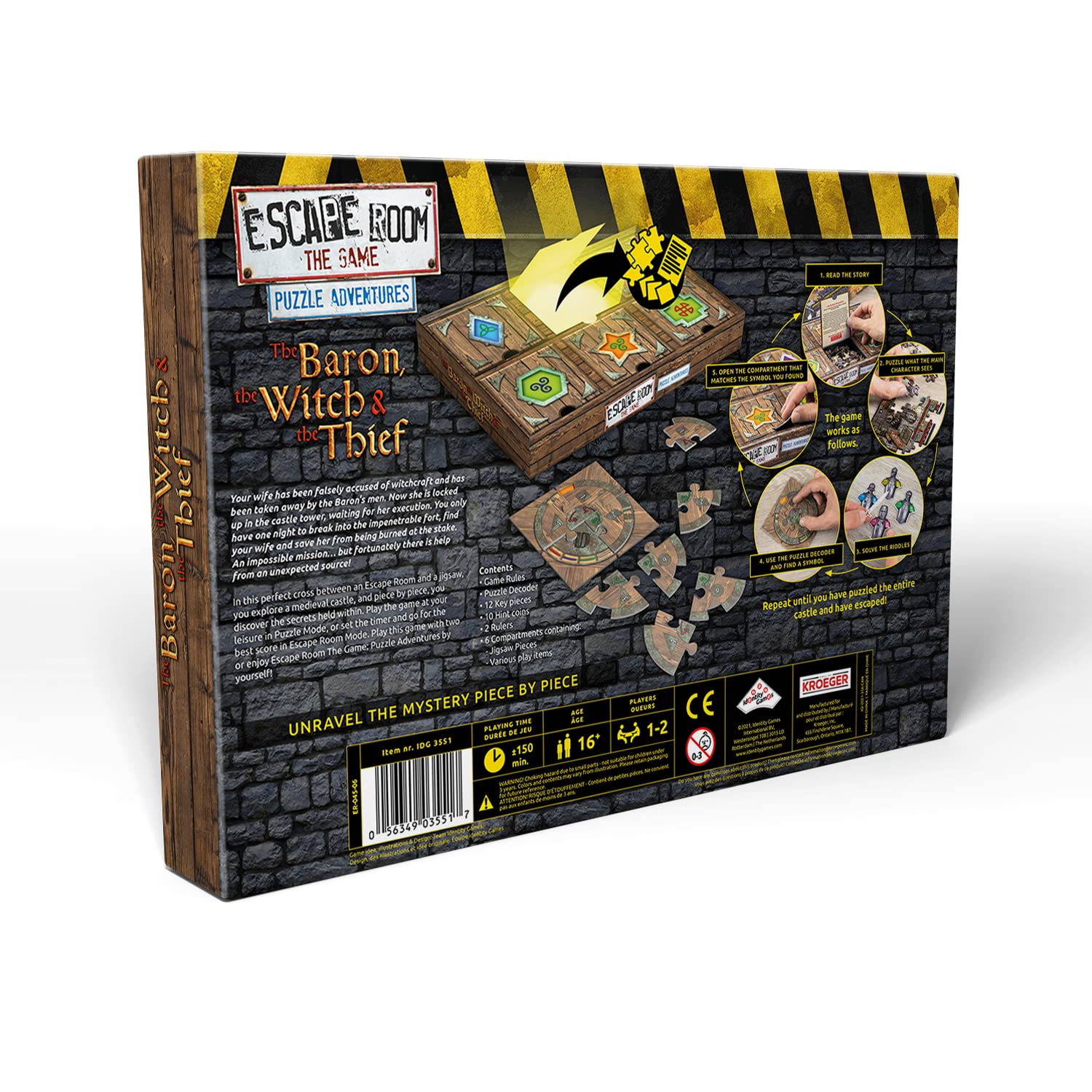 Identity Games thief puzzle pieces unlock next stage of escape.
