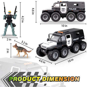 idiy police dog figurine enhances rescue-themed play