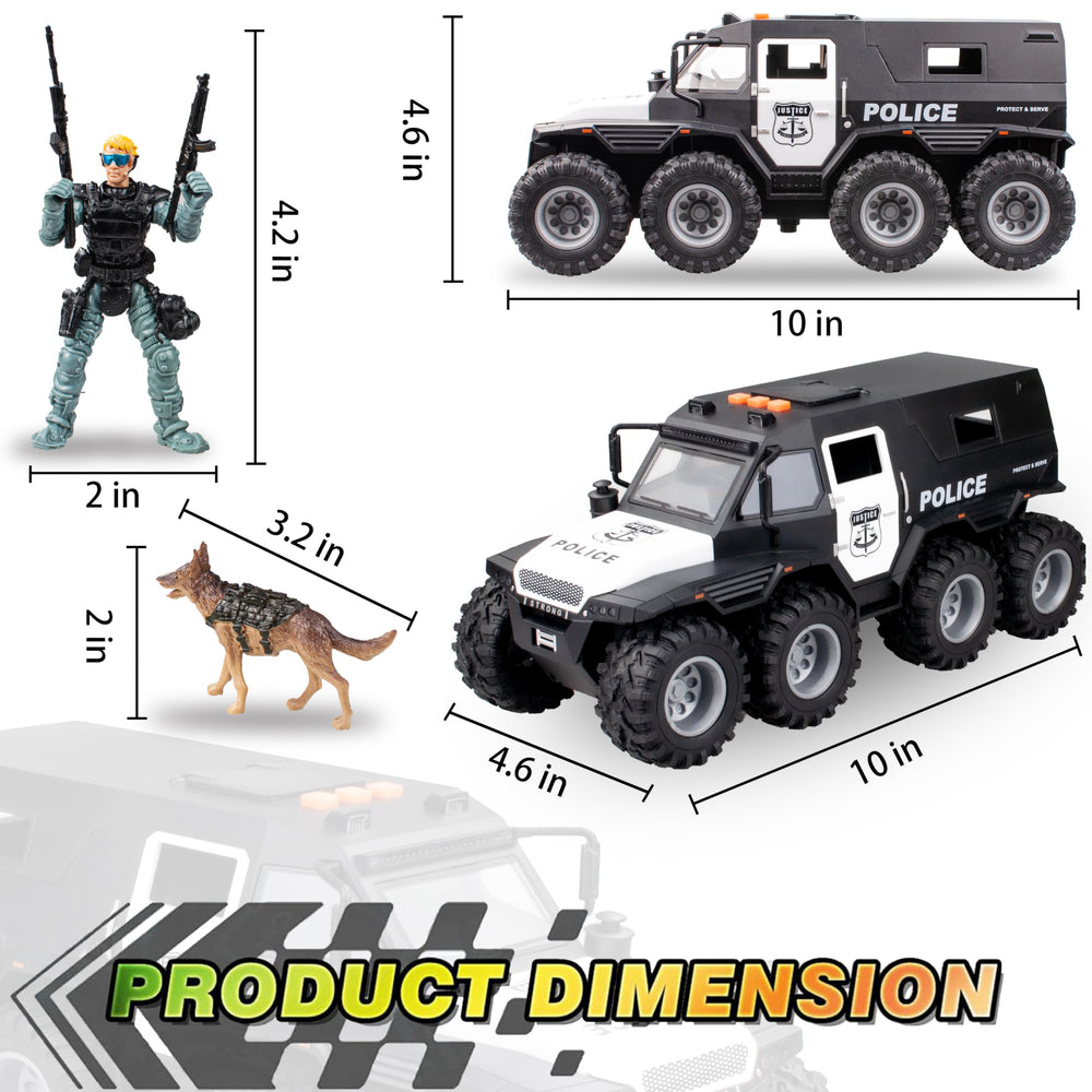 idiy police dog figurine enhances rescue-themed play