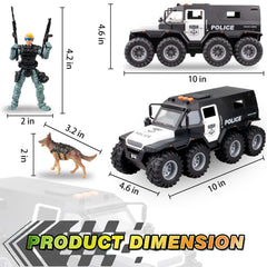 idiy police dog figurine enhances rescue-themed play