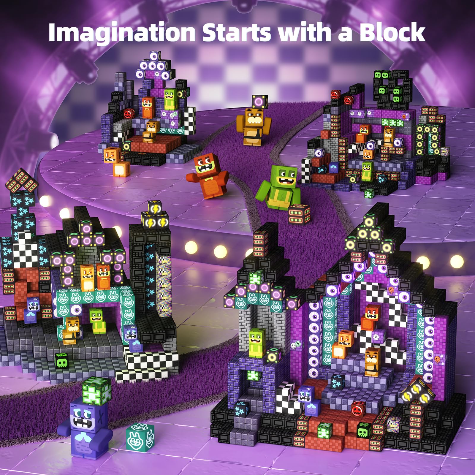 idoot monster bear magnets securely attach for easy building and quick disassembly.