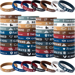 IDREAMBAND Bible Verse Bracelets 80-piece pack showcasing verses for everyday inspiration.