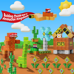 iDrone castle, tree, and animal shapes enable hands-on construction and storytelling.