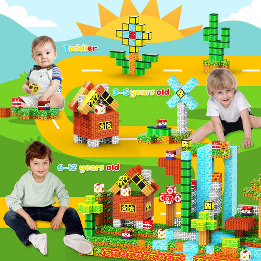 iDrone magnetic building tiles support steady structures and fine motor skills.