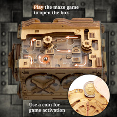 iDventure A-Maze-ing Safe labyrinth challenge with marble path and traps